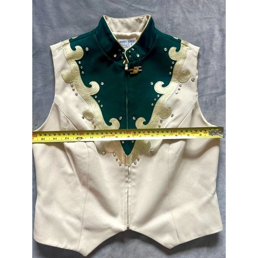 Vintage Hobby Horse Vest Womens S Western Show Rodeo Costume USA - Picture 2 of 8